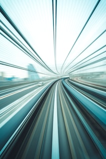 time lapse photography of road