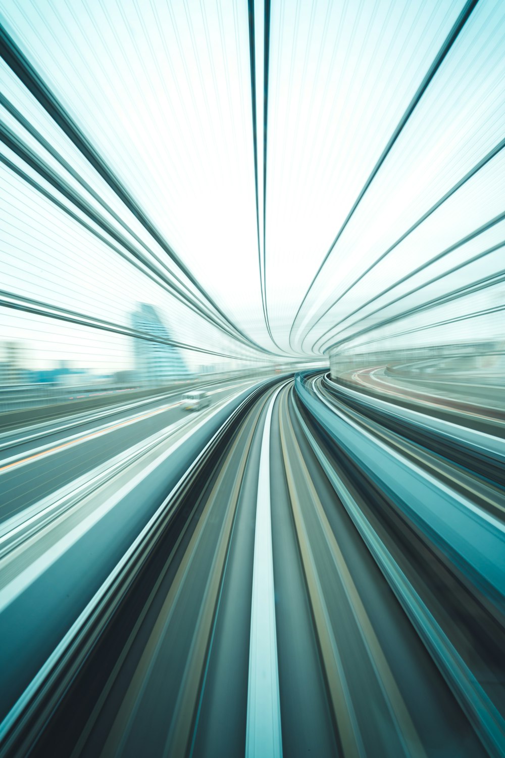 time lapse photography of road