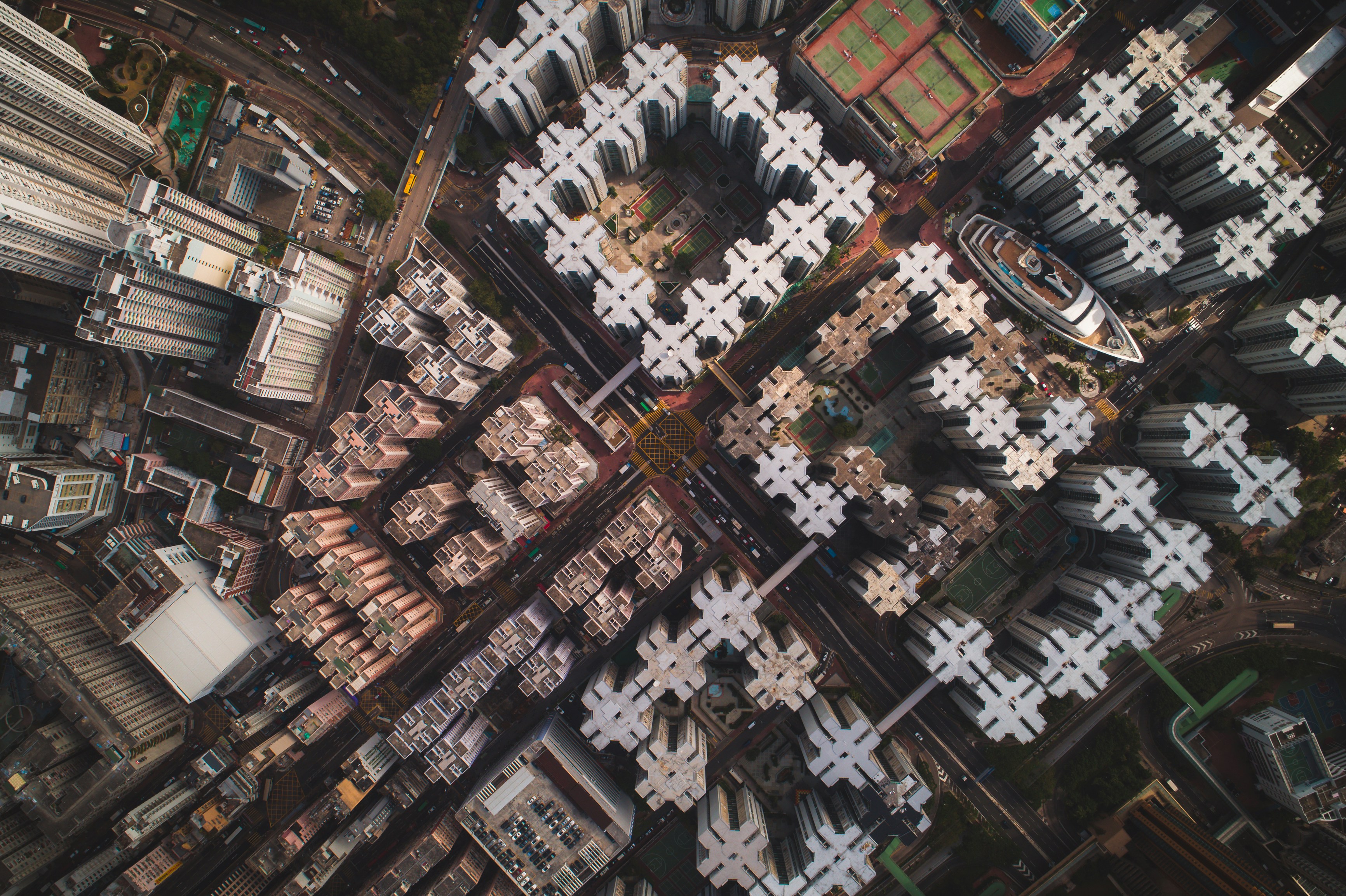 Fotografía de vista aérea de edificios de gran altura