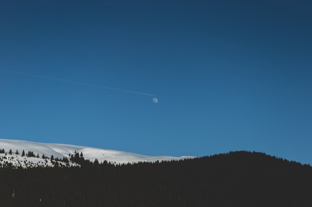 silhouette of mountain