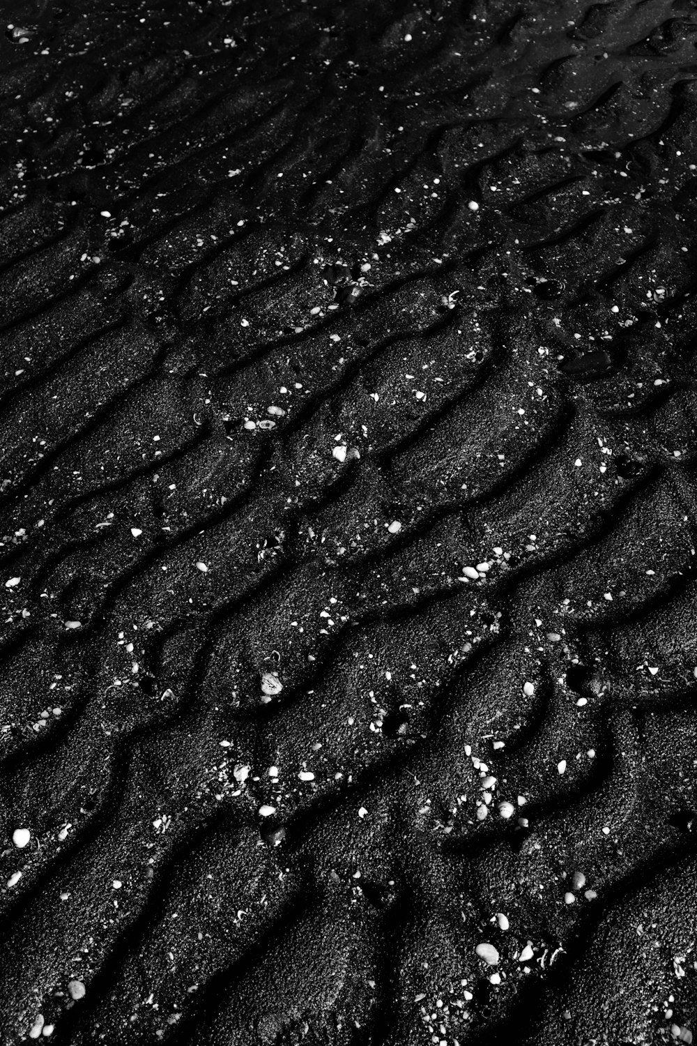 black layered sand