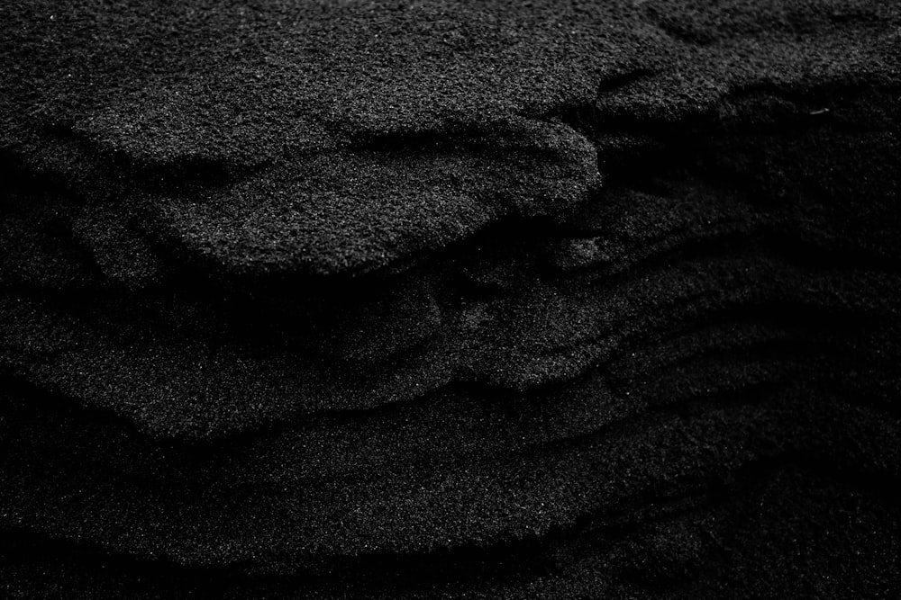 black layers of surface