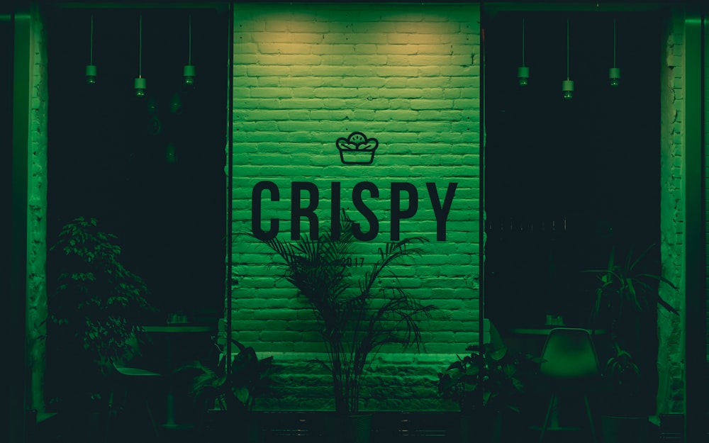 Crispy signage