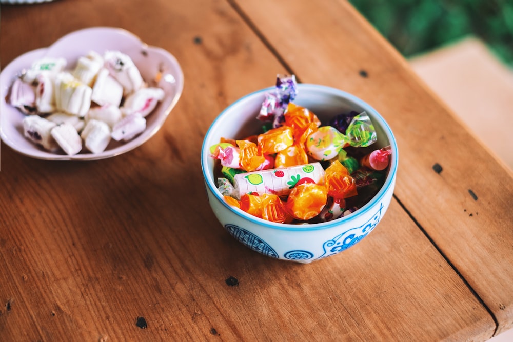 assorted candies on bowl