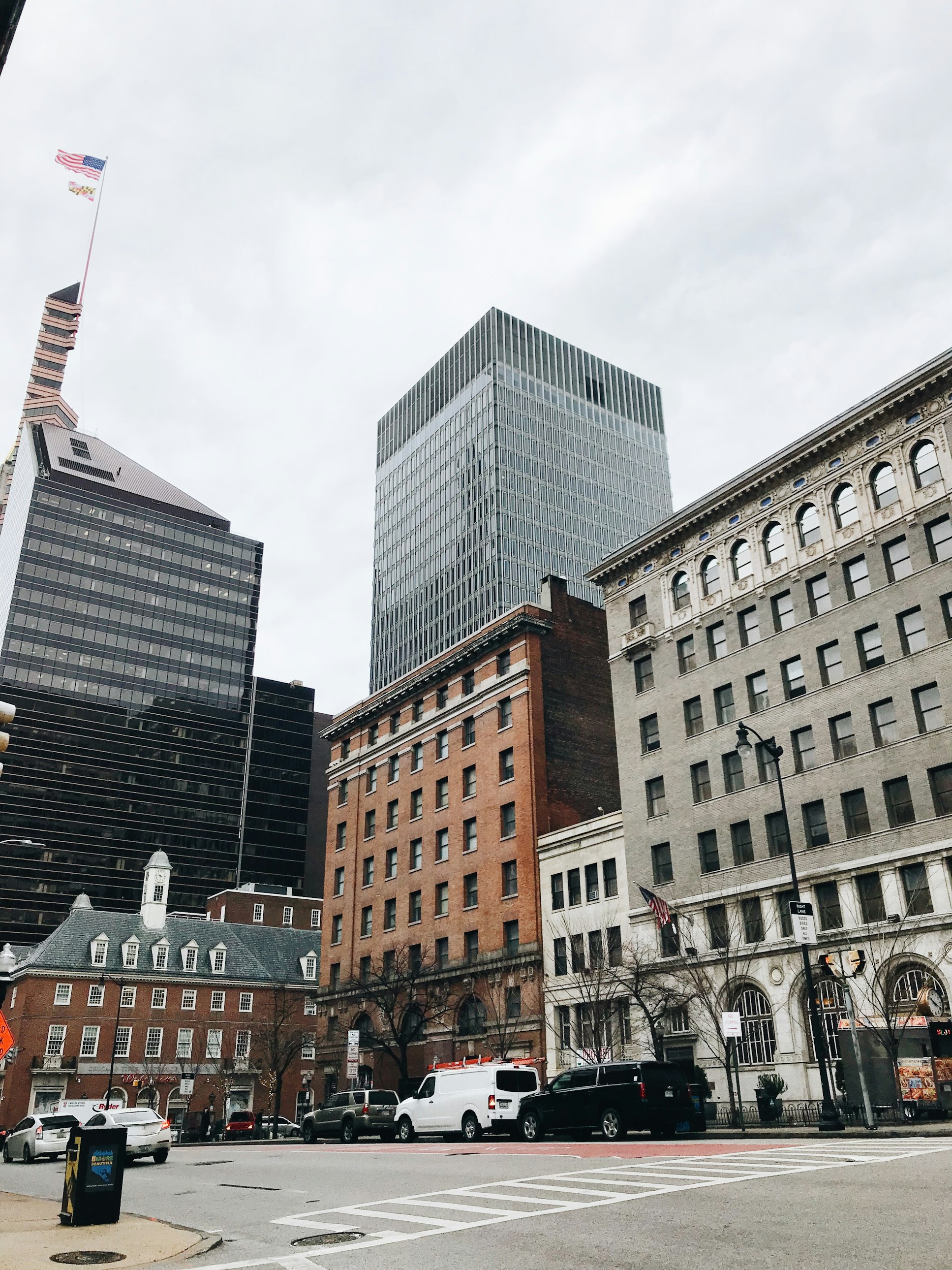 Old and new buildings in Baltimore, Maryland, representing diverse real estate investment options.