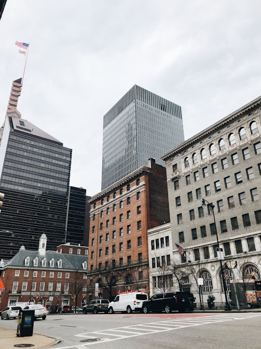 parked vehicles beside buildings in Baltimore City Circuit Courthouses United States