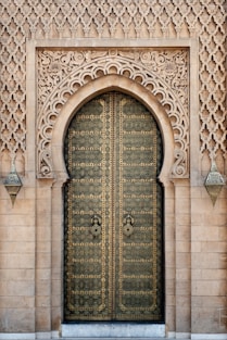 gray wooden door
