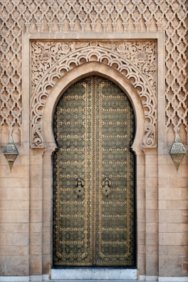 gray wooden door