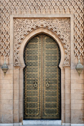 gray wooden door