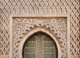 gray wooden door