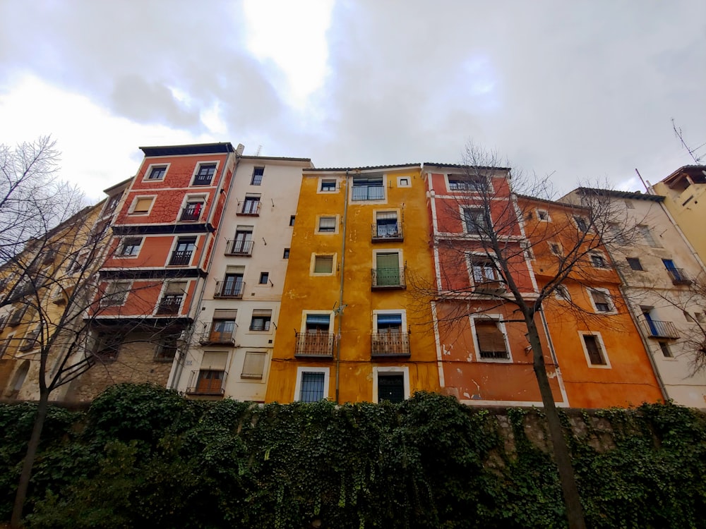 low angle photo of high rise apartment