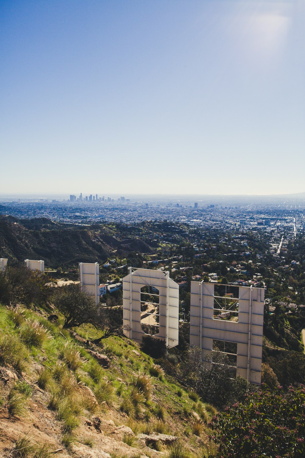 Hollywood freenstanding letters on mountain