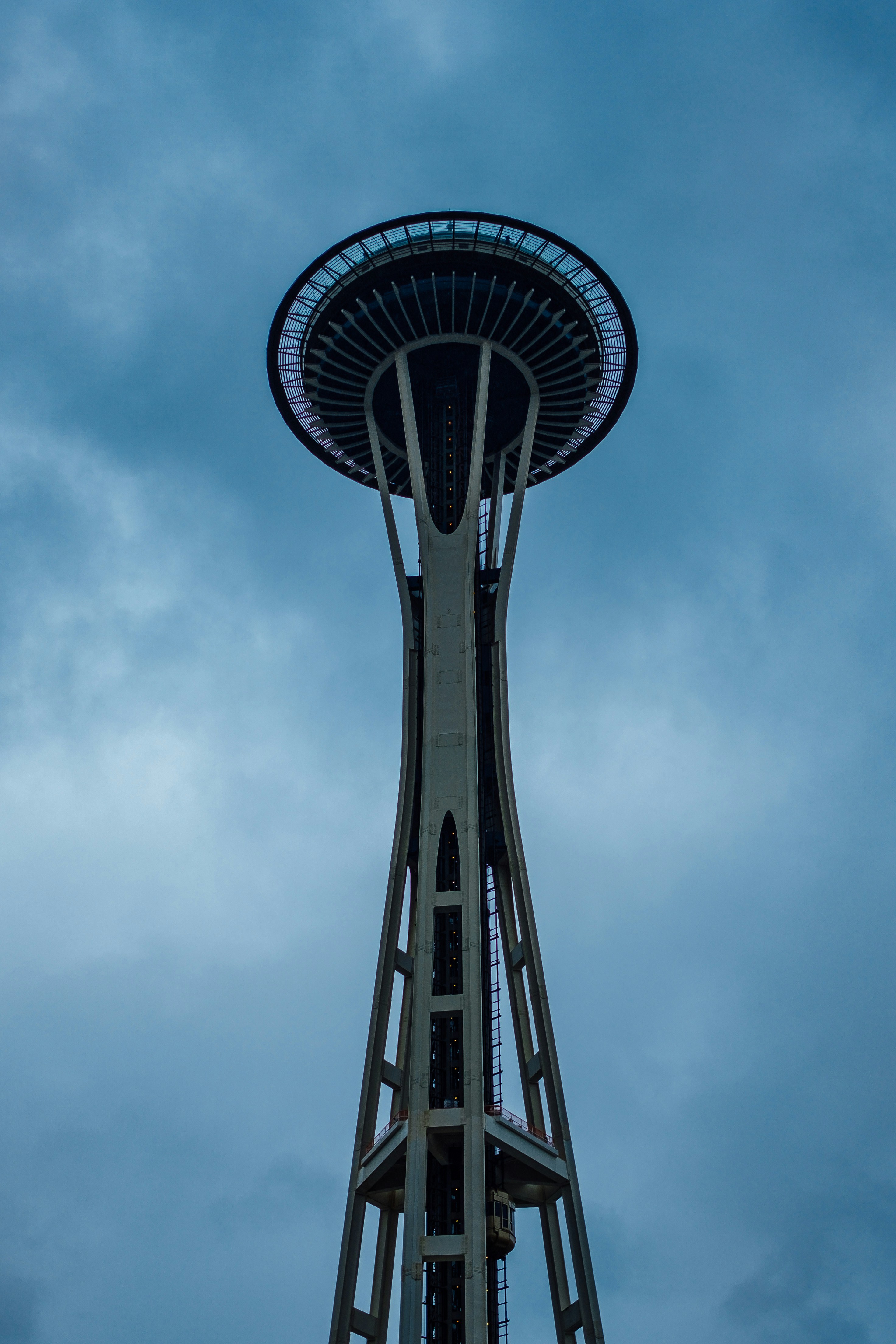 low angle photo of space needle