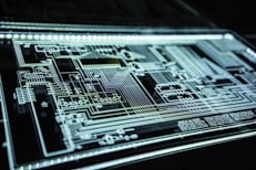 teal LED panel