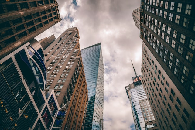 low-angle photography high-rise buildings during daytime