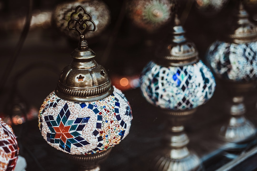 assorted-color table decor,