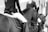 Two equestrians are riding horses, wearing traditional riding attire. The focus is on the riders’ legs and the horses' backs, highlighting the elegance of the sport. The image is in grayscale, adding a timeless and classic touch.