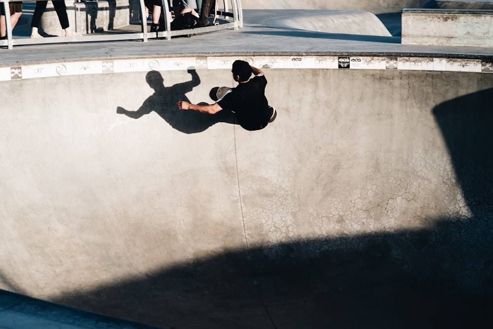 man skating during daytime