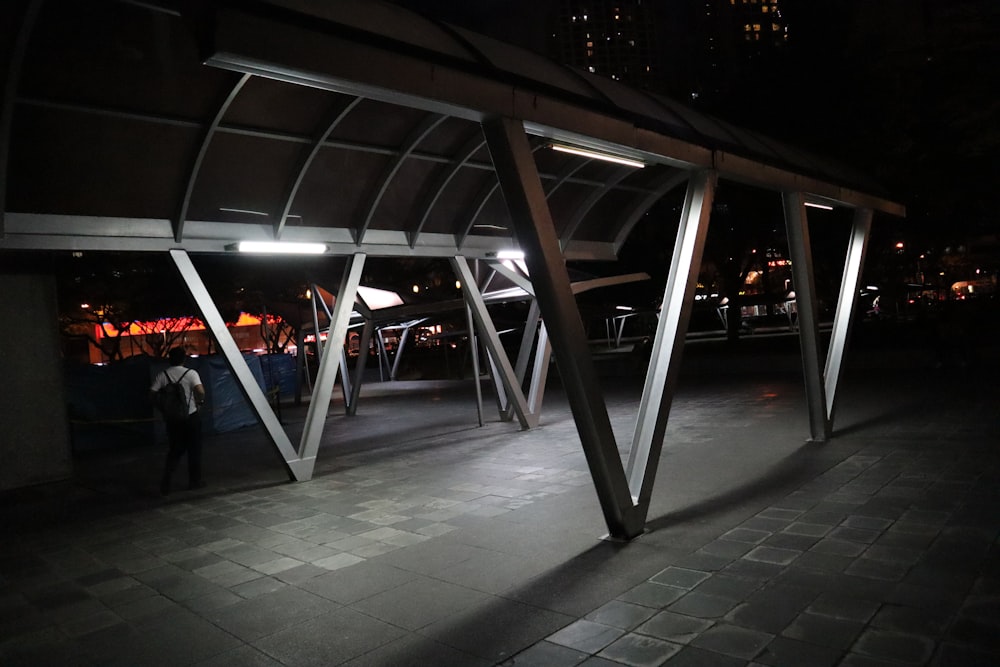 man walking on the pathway