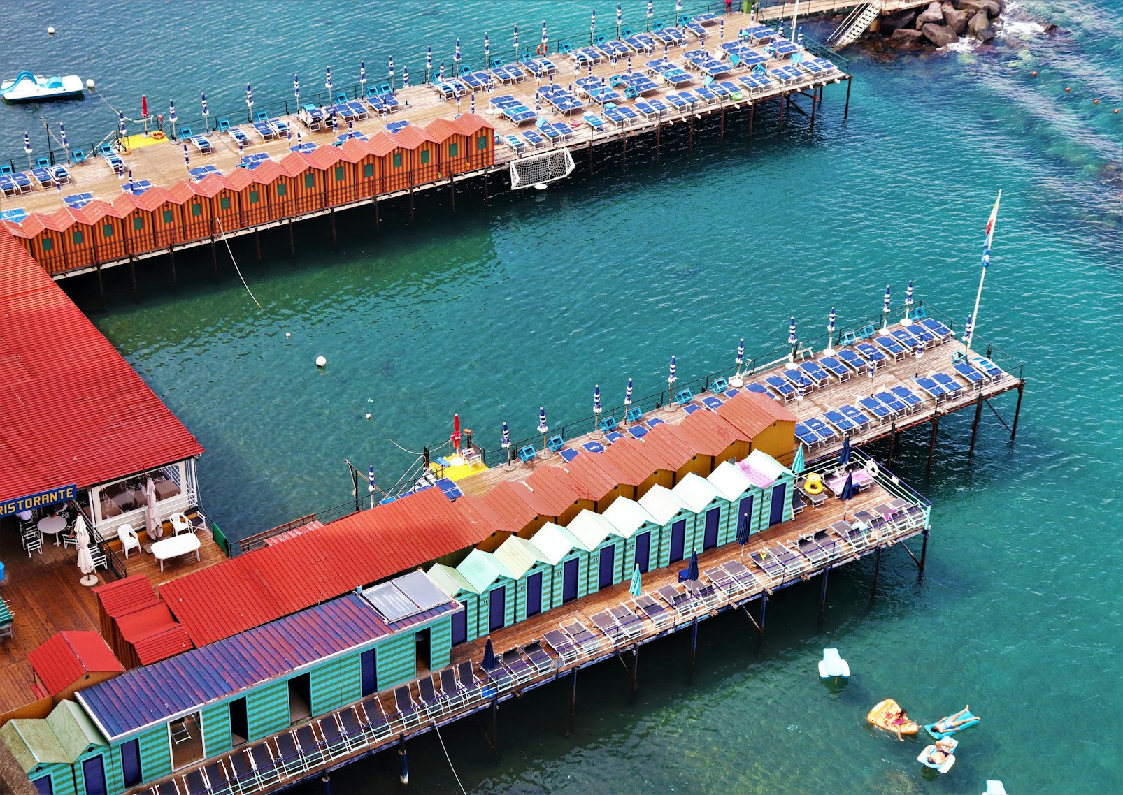 Dock in Sorrento, Italy