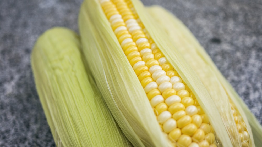 yellow-and-green corns