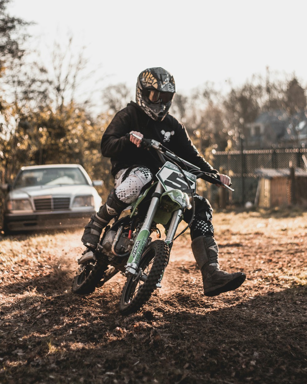 man on motorcycle