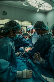 doctor performing operation