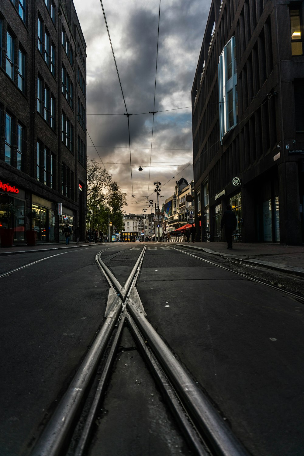 black concrete road path