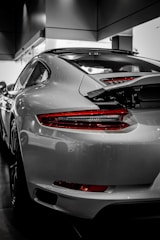 silver car