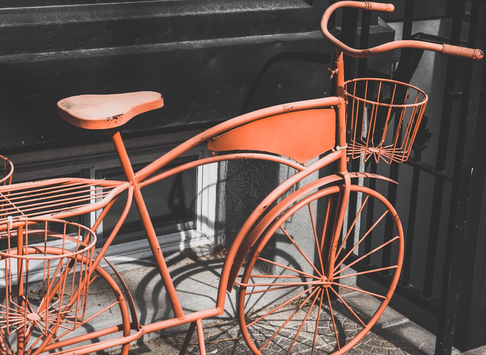 orange beach cruiser bike