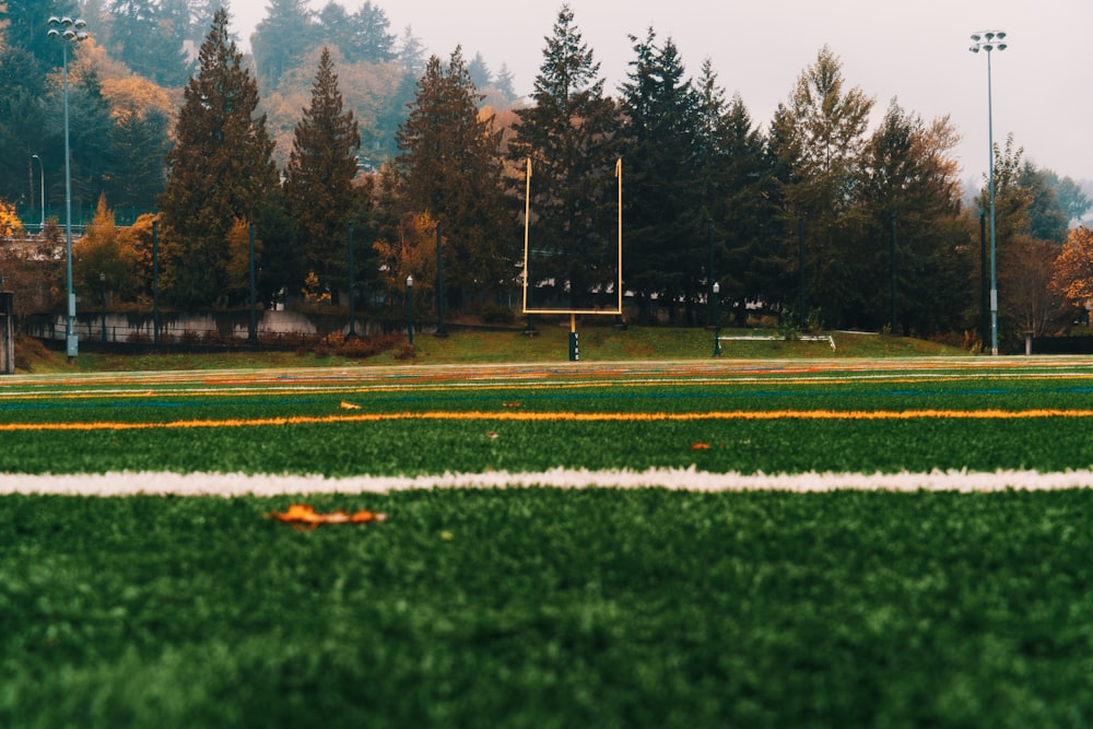 football field during daytime