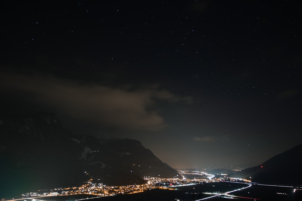 cityscape at nighttime