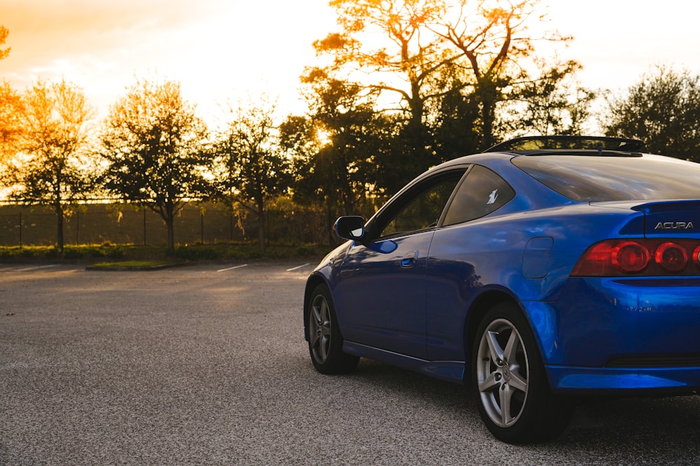 blue coupe