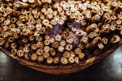 brown sticks in basket appealing google meet background