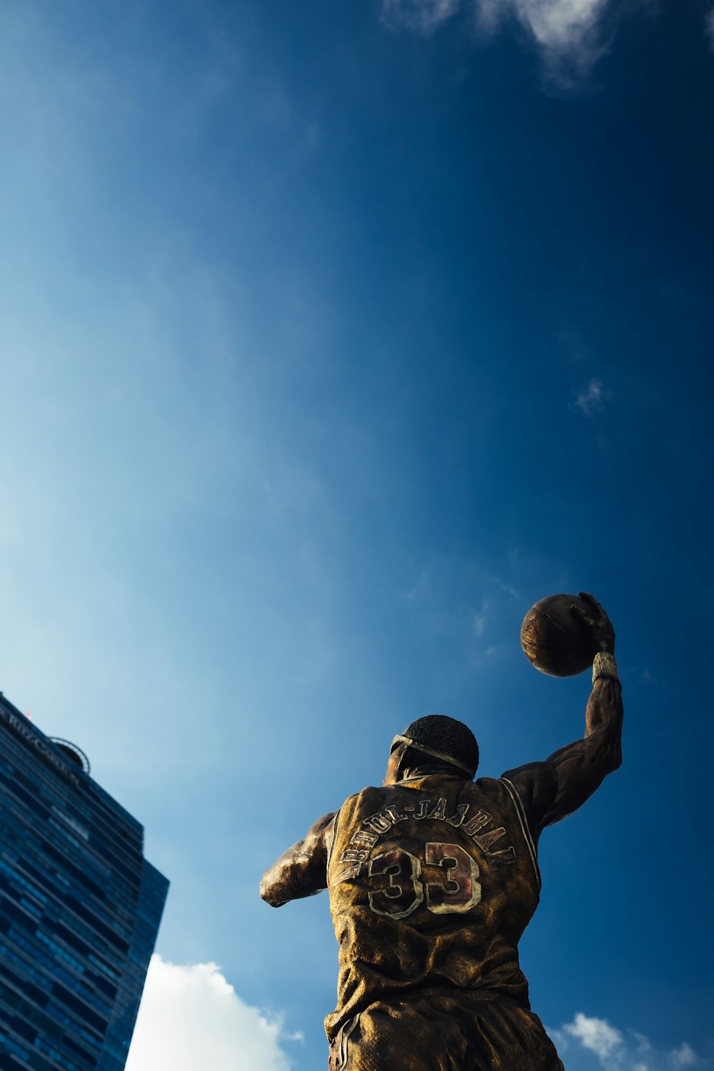 NBA player statue