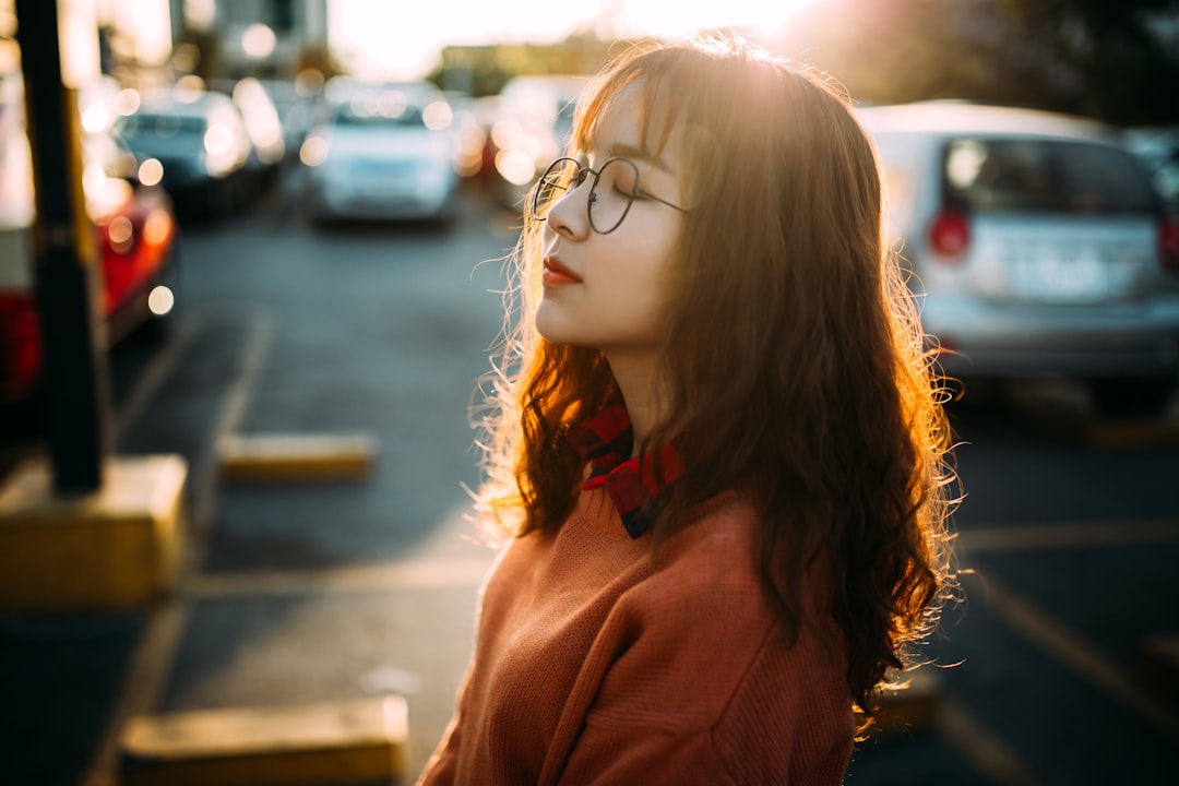 woman on pavement