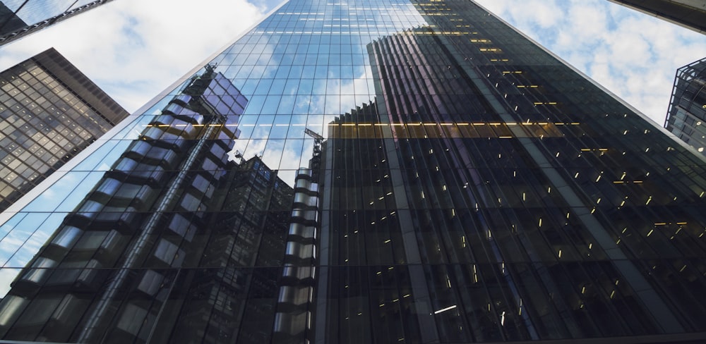 low-angle photography of building