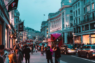 A bustling city street scene showcasing a top tourist attraction accessible with xg travel tickets