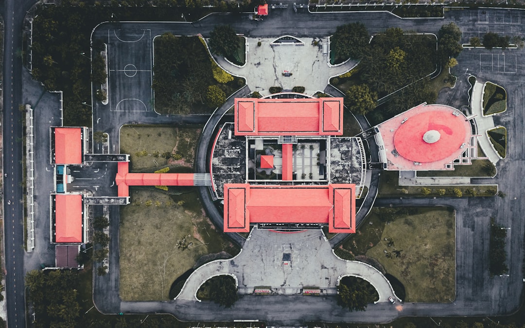 flatlay photography of building