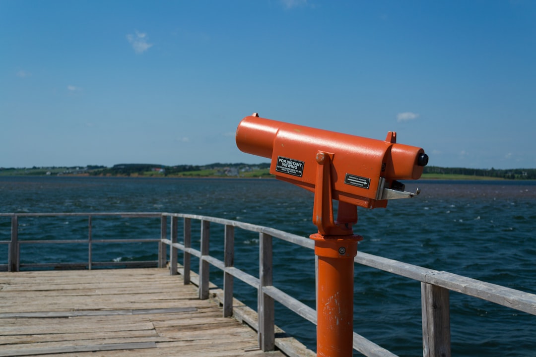 orange telescope on seadock