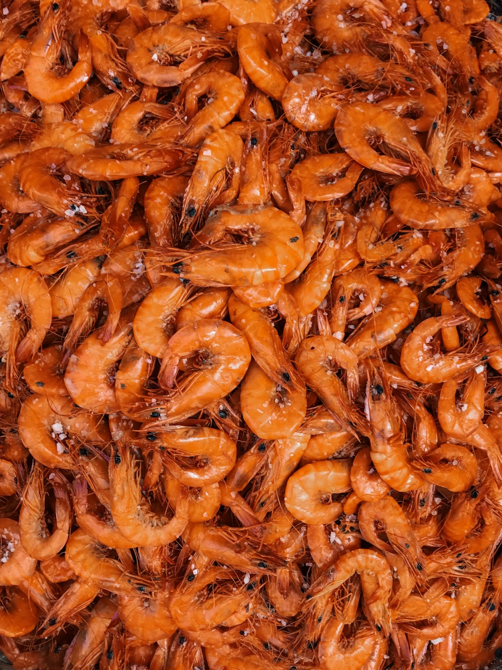 lot de crevettes à l’orange