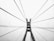 grayscale photography of bridge