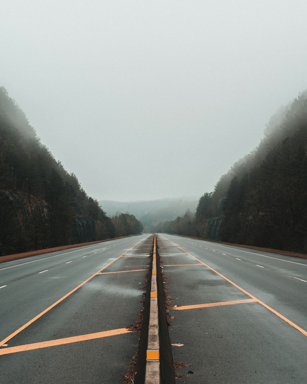 gray concrete road during daytime