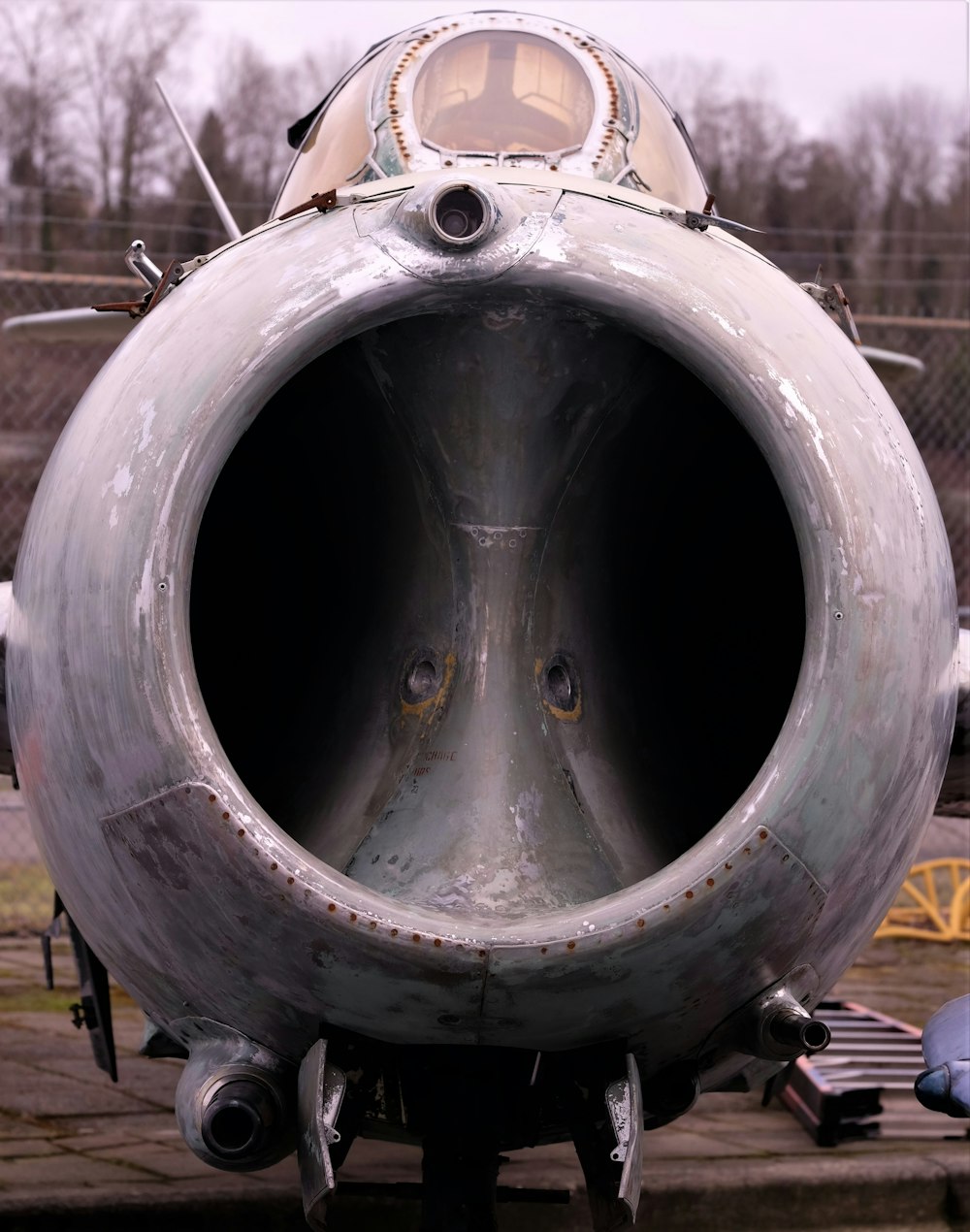 gray plane turbine