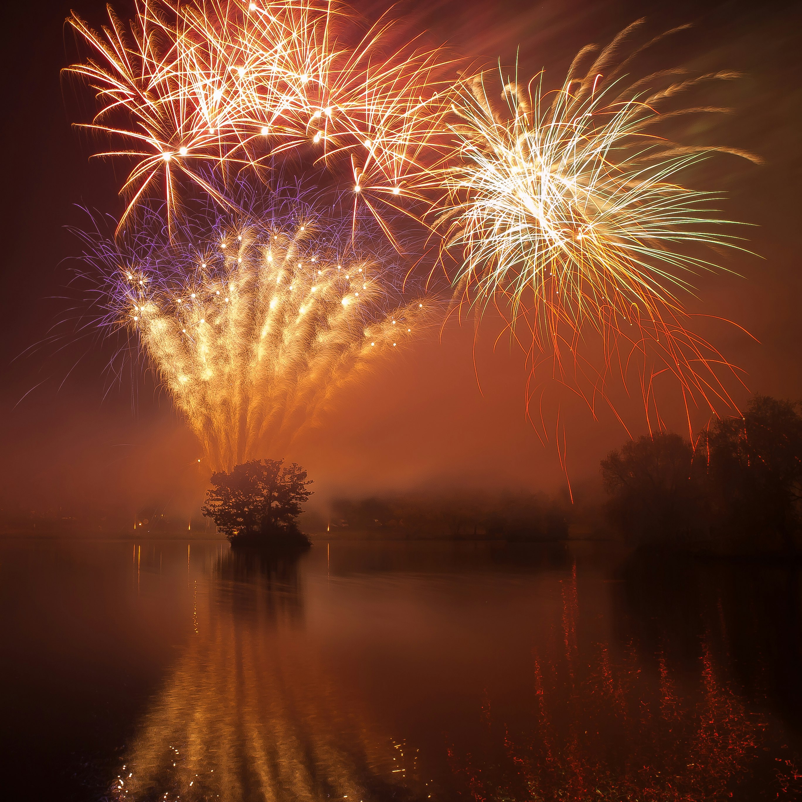 fireworks during daytime