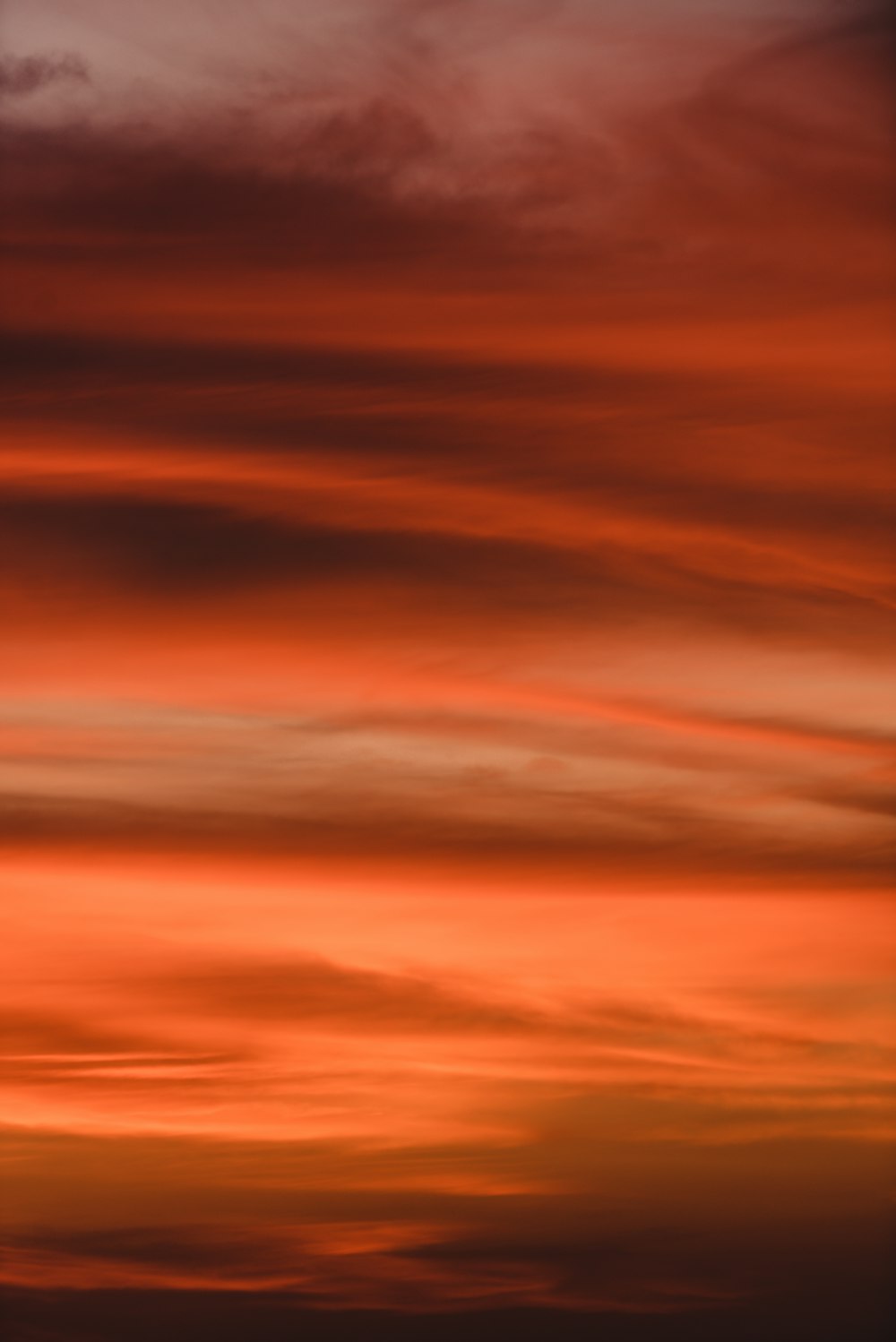 orange cloudy sky