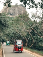 red-and-green tricycle