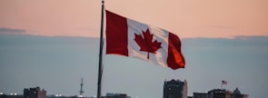 waving Canada flag