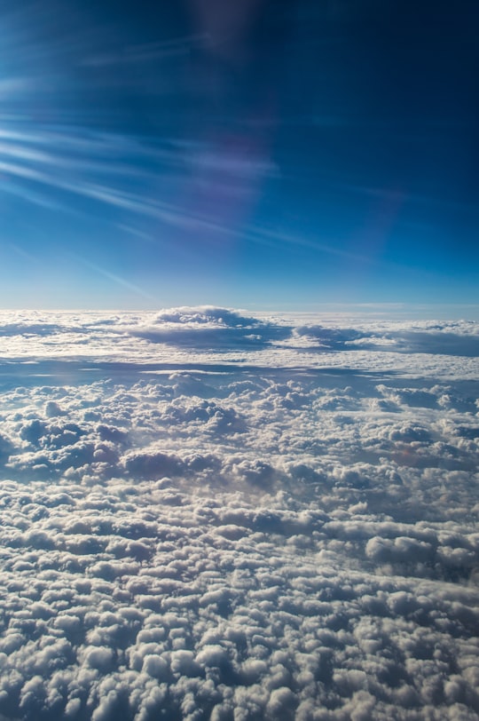 sea of clouds at daytime in Copenhagen Airport Denmark