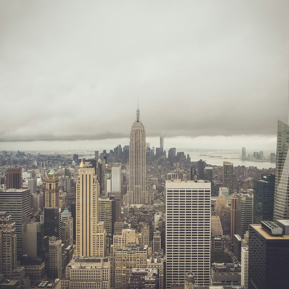 brown concrete buildings